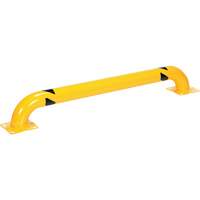 Low Profile Rack Guard, 5.3' W x 0.74' H, Yellow Mukwa Safety Services
