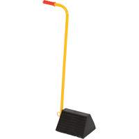 Ergo Handle Wheel Chock, 9-1/4" x 8" x 6", Black Mukwa Safety Services