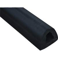 Extruded Rubber Bumper, Rubber, 4-1/8" W x 120" L x 3-7/8" D Mukwa Safety Services