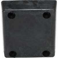 Molded Dock Bumper, Reinforced Rubber, 12" W x 4" D x 13" H Mukwa Safety Services