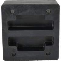 Molded Dock Bumper, Reinforced Rubber, 12" W x 4" D x 13" H Mukwa Safety Services