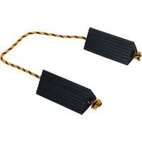 Airline Wheel Chock, 5" x 10" x 4-1/2", Black Mukwa Safety Services
