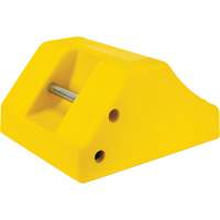 Cale de roue robustes, Ur&eacute;thane, Jaune, 15-1/2" la x 17-7/10" p x 10" h Mukwa Safety Services
