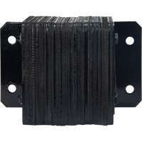 Laminated Dock Bumpers, Horizontal, Rubber, 12" W x 4" D x 10" H Mukwa Safety Services