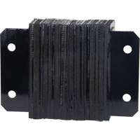 Laminated Dock Bumpers, Horizontal, Rubber, 12" W x 4" D x 10" H Mukwa Safety Services