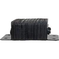 Laminated Dock Bumpers, Horizontal, Rubber, 12" W x 4" D x 10" H Mukwa Safety Services