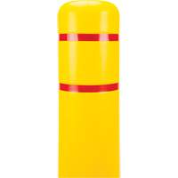 Polyethylene Bollard Cover, 6-5/8" Dia. x 60" L, Red/Yellow Mukwa Safety Services