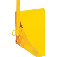 Cale de roue pour la glace avec poign&eacute;e ergonomique, Acier, Jaune, 8-1/16" la x 10-5/8" p x 8-13/16" h Mukwa Safety Services