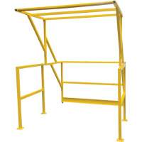 Barri&egrave;re de s&eacute;curit&eacute; pour mezzanine, 70" lo x 77" ha, 78" &eacute;lev&eacute;e, Jaune Mukwa Safety Services