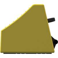 Cale de roue ultra-robuste pour l'exploitation mini&egrave;re Checkers Safety, PEHD, Jaune, 14-1/2" la x 17-1/2" p x 16" h Mukwa Safety Services