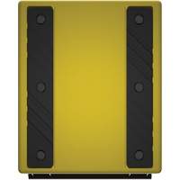 Cale de roue ultra-robuste pour l'exploitation mini&egrave;re Checkers Safety, PEHD, Jaune, 14-1/2" la x 17-1/2" p x 16" h Mukwa Safety Services
