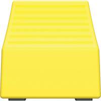 Cale de roue ultra-robuste pour l'exploitation mini&egrave;re Checkers Safety sans support, PEHD, Jaune, 14-1/2" la x 17-1/2" p x 16" h Mukwa Safety Services