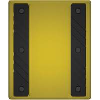Cale de roue ultra-robuste pour l'exploitation mini&egrave;re Checkers Safety sans support, PEHD, Jaune, 14-1/2" la x 17-1/2" p x 16" h Mukwa Safety Services