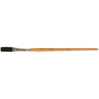 One Stroke Paint Brush, 3/8" Brush Width, Ox Hair, Wood Handle Mukwa Safety Services