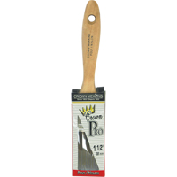 Straight Pro Paint Brush, Poly/Nylon, Wood Handle, 1-1/2" Width Mukwa Safety Services
