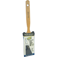 Crown Pro Straight Paint Brush, Bristle, Wood Handle, 2" Width Mukwa Safety Services