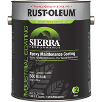 Sierra S60 Water-Based Epoxy Maintenance Coating Part 2 Base, Gallon, Black Mukwa Safety Services