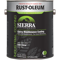 Sierra S60 Water-Based Epoxy Maintenance Coating Part 2 Base, Gallon, Clear Mukwa Safety Services