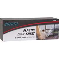 Drop sheet, 400' L x 9' W, Plastic Mukwa Safety Services