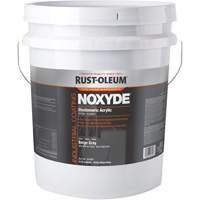 Noxyde Elastomeric Acrylic Coating, 5 gal., Pail, Grey Mukwa Safety Services