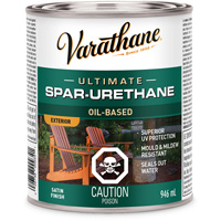Rev&ecirc;tement &agrave; fini diamant pour bois Varathane, 946 ml, Transparent, Satin Mukwa Safety Services