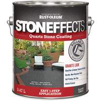 Rev&ecirc;tement &agrave; base de pierre de quartz Stoneffects, 3,78 L, &agrave; l'eau, Textur&eacute;, Gris Mukwa Safety Services