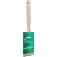 One Coat Angle Sash Brush, White China, Wood Handle, 2" Width Mukwa Safety Services