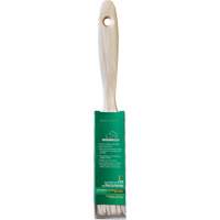 One Coat Trim & Wall Brush, White China, Wood Handle, 1" Width Mukwa Safety Services