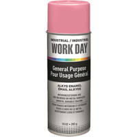 Industrial Work Day Paint, Pink, Gloss, 10 oz., Aerosol Can Mukwa Safety Services