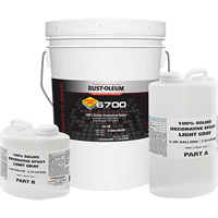 6700 100% Solids Decorative Epoxy, 3 gal., Epoxy-Based, High-Gloss, Grey Mukwa Safety Services