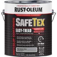 Rev&ecirc;tement d'acrylique SafeTex Easy-Tread, 1 gal., &agrave; l'eau, Plat/Textur&eacute;, Gris Mukwa Safety Services