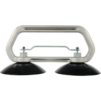 Vacuum Cups - Heavy-Duty Double Cup, 75 lbs. Capacity, 5", Pull-bar, 10" Handle Length Mukwa Safety Services