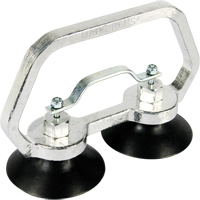 Vacuum Cups - Heavy-Duty Double Cup, 30 lbs. Capacity, 3", Pull-bar, 7" Handle Length Mukwa Safety Services