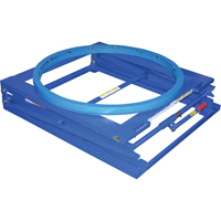 Adjustable Pallet Stand, 42-1/4" L x 40" W, 4000 lbs. Cap. Mukwa Safety Services