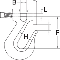 Clevis Grab Hook with Latch - Grade 70 Mukwa Safety Services