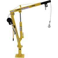 Winch Operated Truck Jib Crane, 500 lbs. (0.25 tons) Capacity, 102' Max. Clearance Mukwa Safety Services