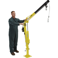 Winch Operated Truck Jib Crane, 500 lbs. (0.25 tons) Capacity, 102' Max. Clearance Mukwa Safety Services