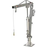 Winch Operated Truck Jib Crane, 1000 lbs. (0.5 tons) Capacity, 97" Max. Clearance Mukwa Safety Services