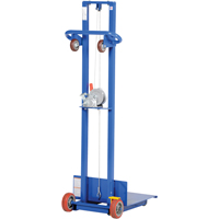 Platform Lift Stacker, Hand Winch Operated, 400 lbs. Capacity, 58" Max Lift Mukwa Safety Services