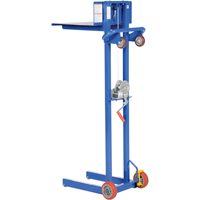 Platform Lift Stacker, Hand Winch Operated, 400 lbs. Capacity, 58" Max Lift Mukwa Safety Services