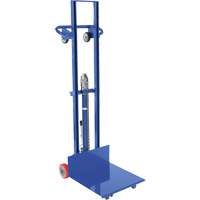 Hydraulic Platform Lift Stacker, Foot Pump Operated, 400 lbs. Capacity, 51-1/8" Max Lift Mukwa Safety Services