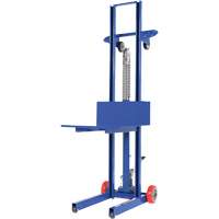 Hydraulic Platform Lift Stacker, Foot Pump Operated, 400 lbs. Capacity, 51-1/8" Max Lift Mukwa Safety Services