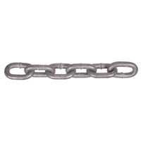 Hot-Dipped Galvanized Chains, Carbon Steel, 5/8" x 150' (45.7 m) L, Grade 30, 6900 lbs. (3.45 tons) Load Capacity Mukwa Safety Services
