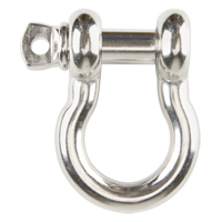 Screw Pin Anchor Shackle, 1/4", Screw Pin, Stainless Steel Mukwa Safety Services