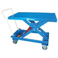 Table de travail mobile avec nivellement automatique &agrave; ciseaux MobiLeveler, 27-3/5" lo x 17-4/5" la, Acier, Capacit&eacute; 220 lb Mukwa Safety Services