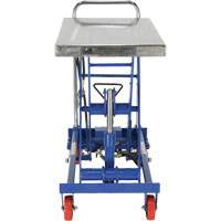 Table &eacute;l&eacute;vatrice &agrave; ciseaux hydraulique pneumatique, Acier, 32-1/2" lo x 19-3/4" la, Cap. 1000 lb Mukwa Safety Services