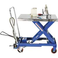 Table &eacute;l&eacute;vatrice &agrave; ciseaux hydraulique pneumatique, Acier, 32-1/2" lo x 19-3/4" la, Cap. 1000 lb Mukwa Safety Services