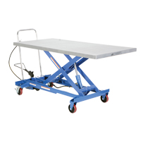 Table &eacute;l&eacute;vatrice &agrave; ciseaux hydraulique pneumatique, Acier, 63" lo x 31-1/2" la, Cap. 1000 lb Mukwa Safety Services