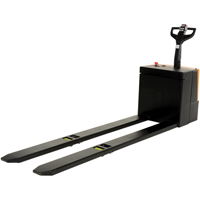 Transpalette &eacute;lectrique motoris&eacute; a/plateforme &agrave; conducteur debout, Capacit&eacute; 4500 lb, 96" lo x 30" la Mukwa Safety Services