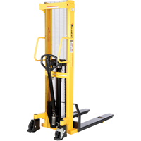 Gerbeur hydraulique manuel, Fonctionnement Pompe manuelle, Capacit&eacute; 2000 lb, Lev&eacute;e max 63" Mukwa Safety Services